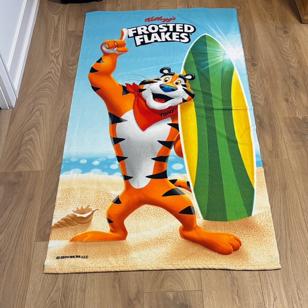 Kellogg's Frosted Flakes Tony the Tiger Beach Towel